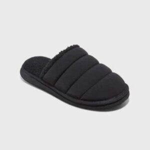 Adult Billie Puffer Slide Slippers Black - Wondershop M 9-10